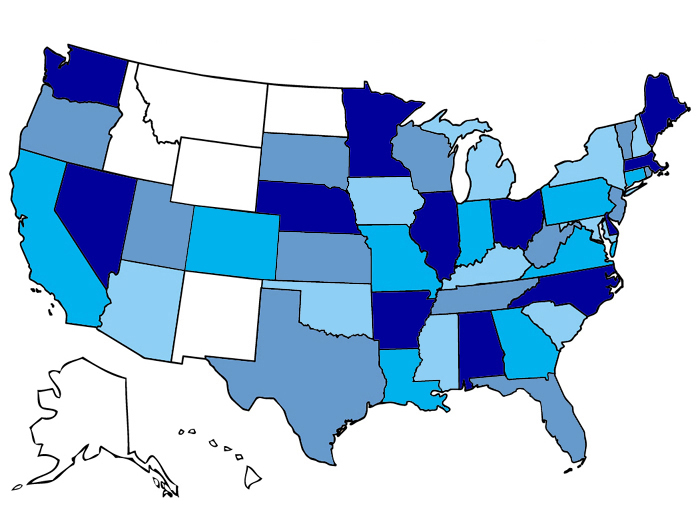 I have been to 43 states