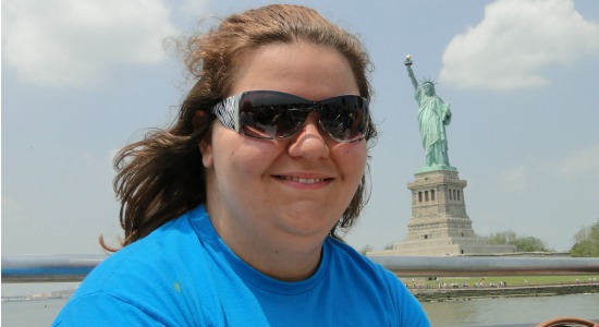 Sarah and the Statue of Liberty