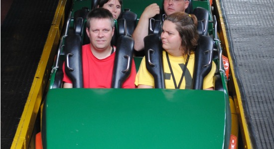 Me and Sarah on Loch Ness Monster
