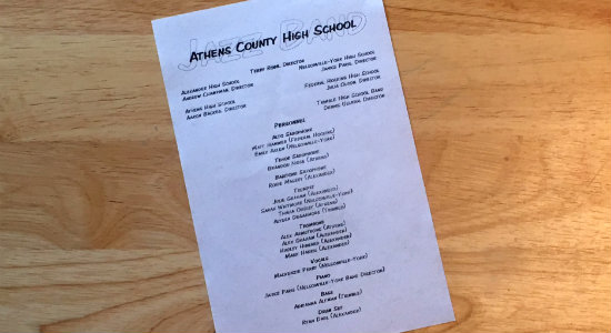 Athens County High School Jazz Band