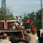 Robbie returns to the landing ramp