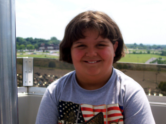 Sarah on the Ferris Wheel