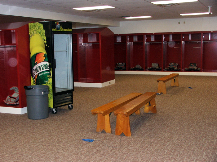 Home locker room