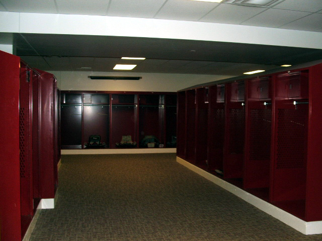 Home locker room