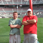 Carl and Derek on the field
