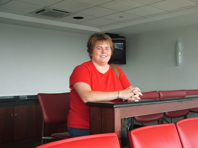 Crissy in the luxury suite