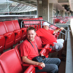 Me and Derek in the luxury suite