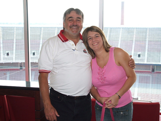 Charlie and Ashli in the luxury suite