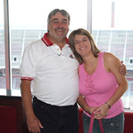 Charlie and Ashli in the luxury suite