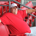 Derek in the the luxury suite