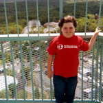 Sarah on the Eiffel Tower