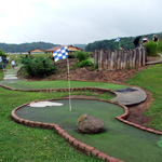 Miniature golf at the beach