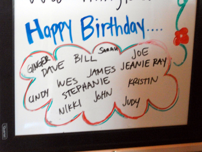 Happy Birthday Sarah