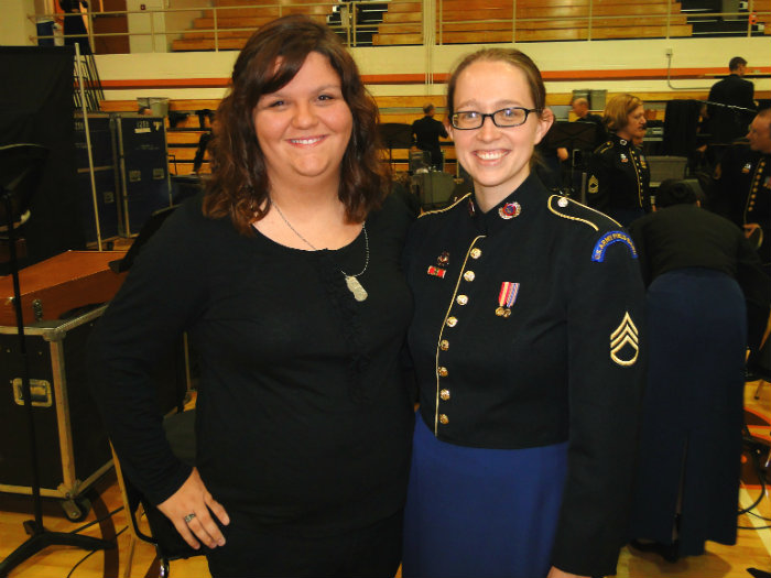 Sarah and SSG Adrienne Hodges