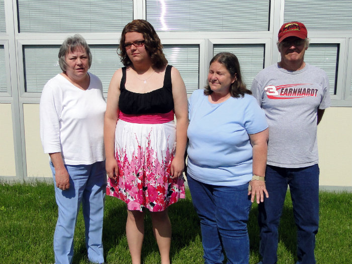 Mom, Sarah, Leah and Dad