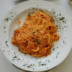 Calamari, Tortellini and Angel Hair Pasta