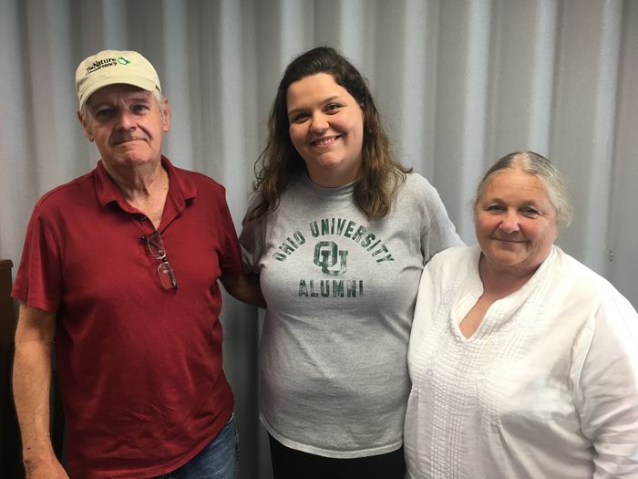 Dad, Sarah and Leah