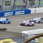 #47 Ricky Stenhouse Jr., #11 Denny Hamlin and #9 Chase Elliott